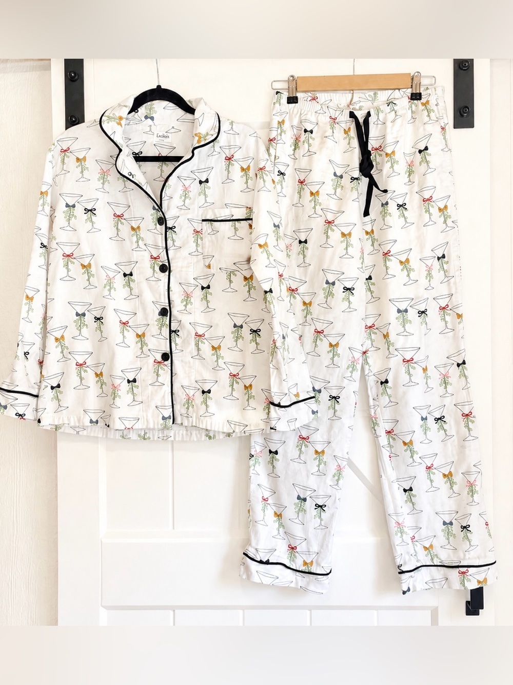 BedHead Martini Holiday Pajama PJ Set M